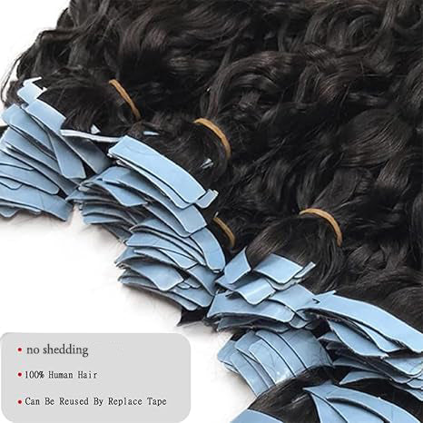 Natural Wavy Tape in Hair Extensions