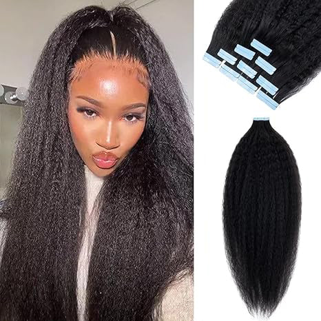 Kinky Straight Tape in Hair Extensions
