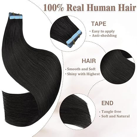 Straight Tape in Weft Hair Extension