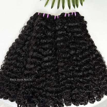 Burmese Curly Human Hair Bundles