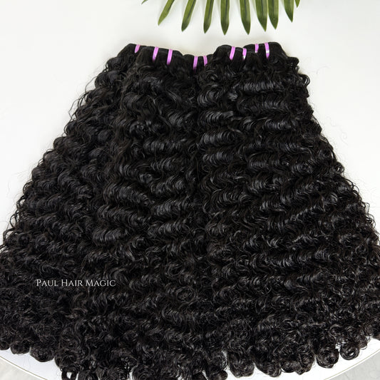 Burmese Curly Human Hair Bundles