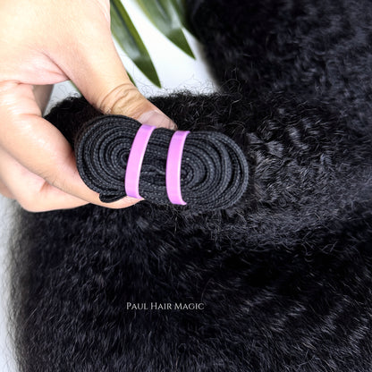 Kinky Straight Human Hair Bundles