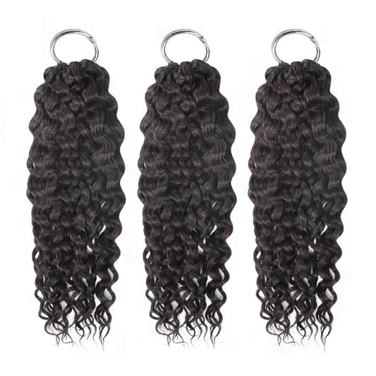 Muyol water wave Crochet Hair Pre-Separated Feather Soft Knotless Human Hair Extensions