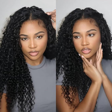 Muyol water wave Crochet Hair Pre-Separated Feather Soft Knotless Human Hair Extensions