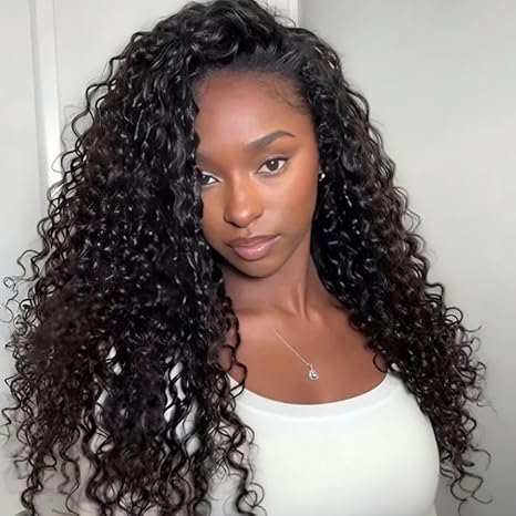 [WEAR GO HALF WIG]  Water Wave Half Wig Invisible Hairline Beginner Friendly