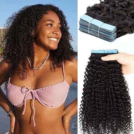 Afro 4b4c Kinky Curly Tape in Hair Extensions