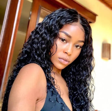 Water Wavy Curly Tape in Hair Extensions