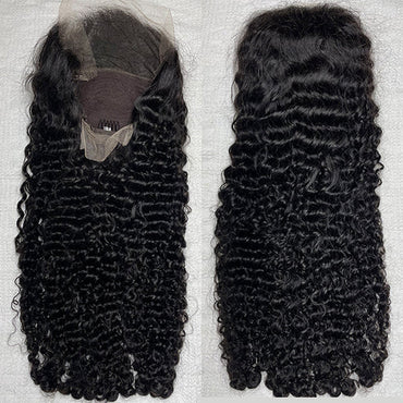 Burmese Curly Cambodian Human Hair 13x4 HD Lace Frontal Wig