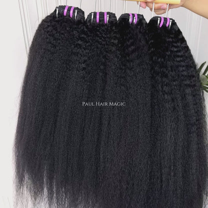 Kinky Straight Human Hair Bundles