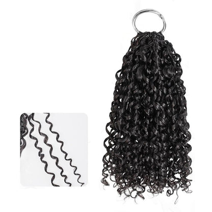 Muyol Pixie Curly Crochet Hair Pre-Separated Feather Soft Knotless Human Hair Extensions