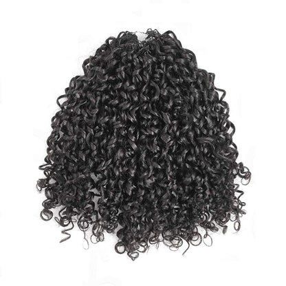 Muyol Pixie Curly Crochet Hair Pre-Separated Feather Soft Knotless Human Hair Extensions