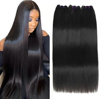 Bone Straight Sew in Weft Raw Cambodian Human Hair Extensions